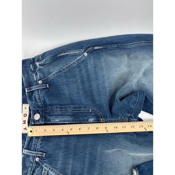 NWOT AMO Jocelyn Trouser Jeans Sz 27 (Meas 29) Wide Straight Leg MSRP $322 - Picture 16 of 16